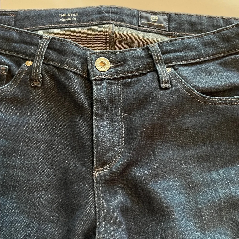 Ag Adriano Goldschmied The Stilt Cigarette Leg Mid Rise Size 28R